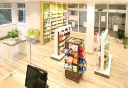 Farblich dezent und auf die Apotheken-Branche abgestimmt: Ladenbau in Zwickau